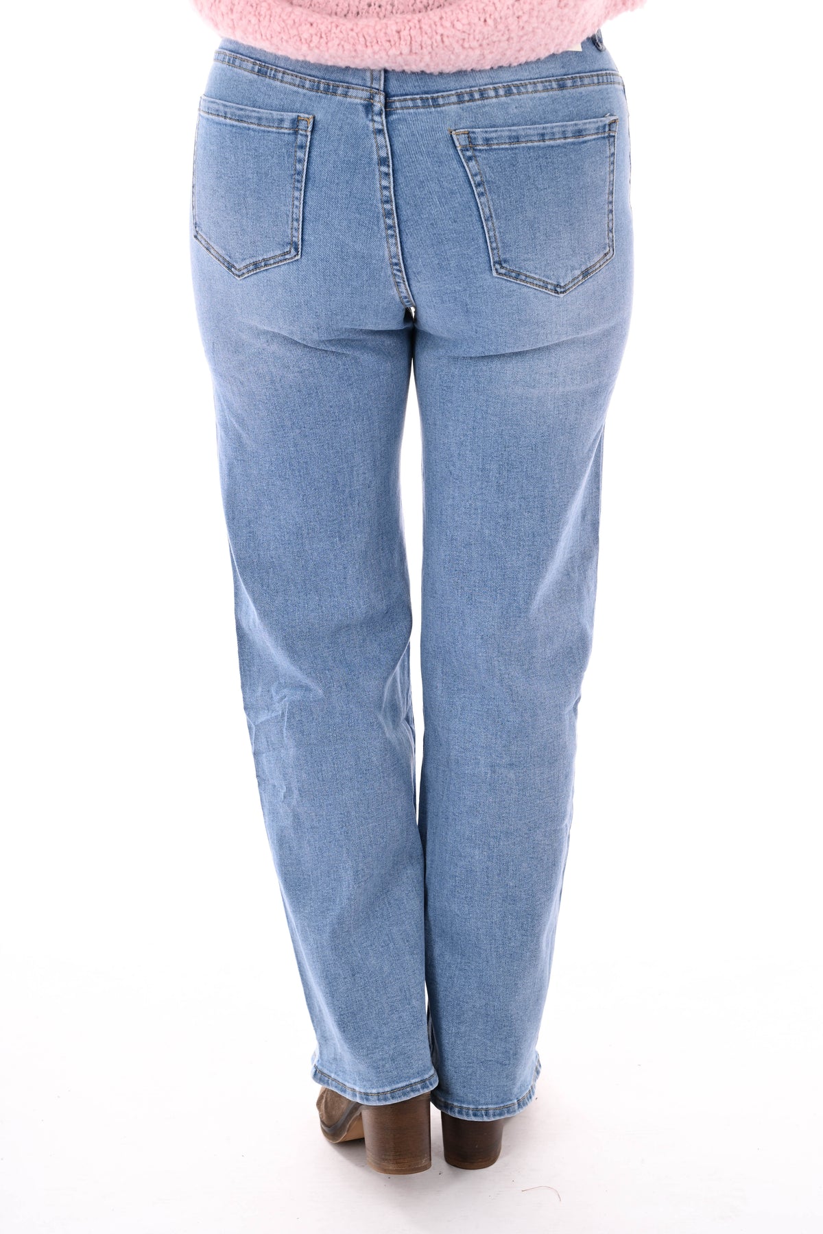 Redberry wide leg glitters lichtblauw