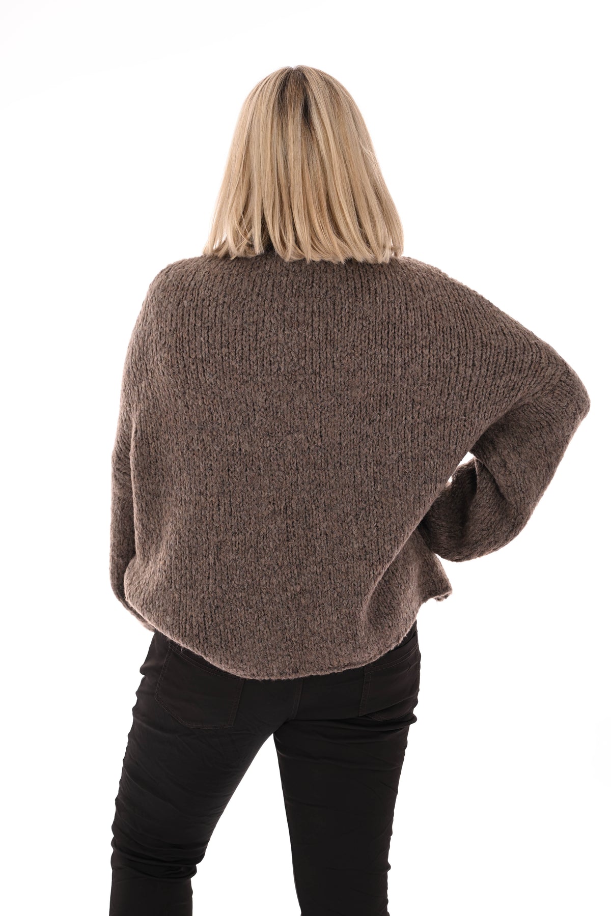 Coltrui grof gebreid taupe