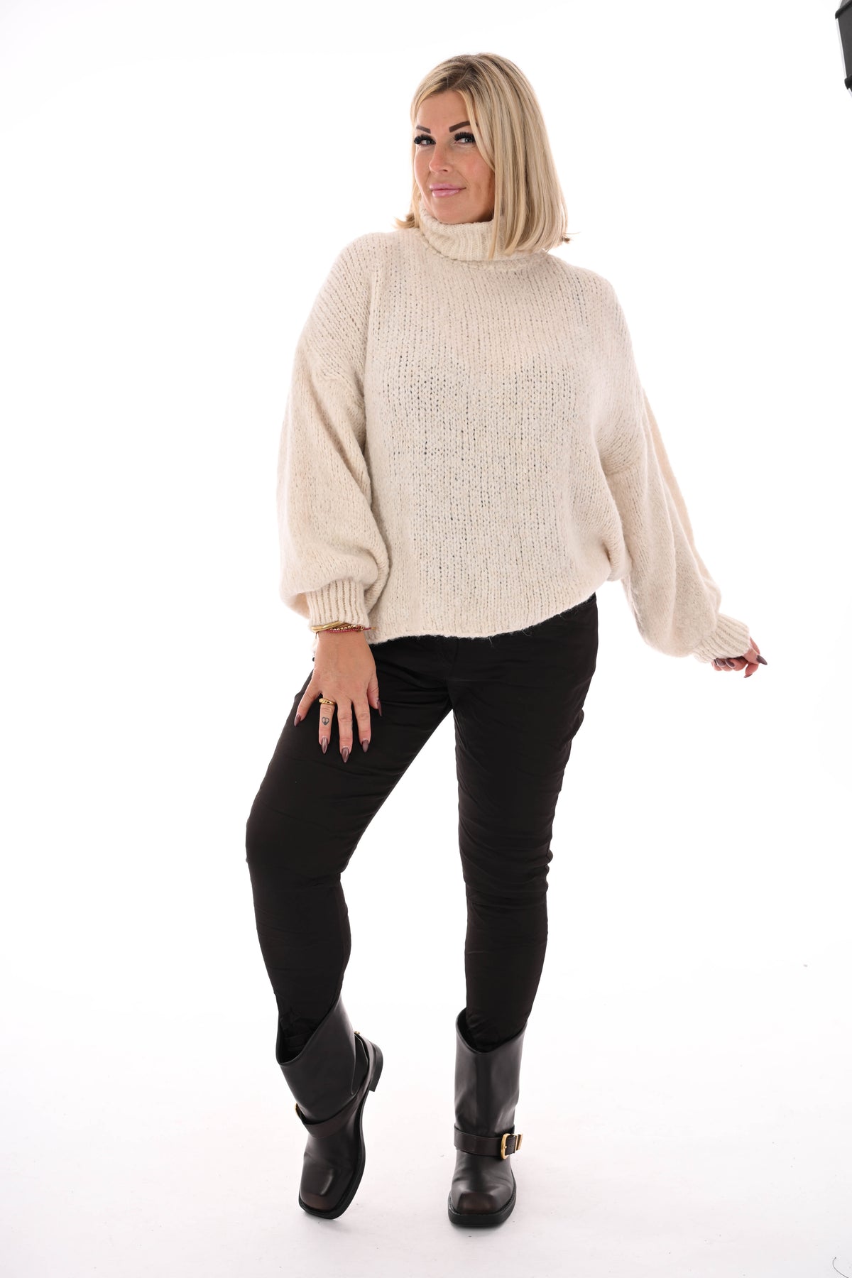 Coltrui grof gebreid roomwit