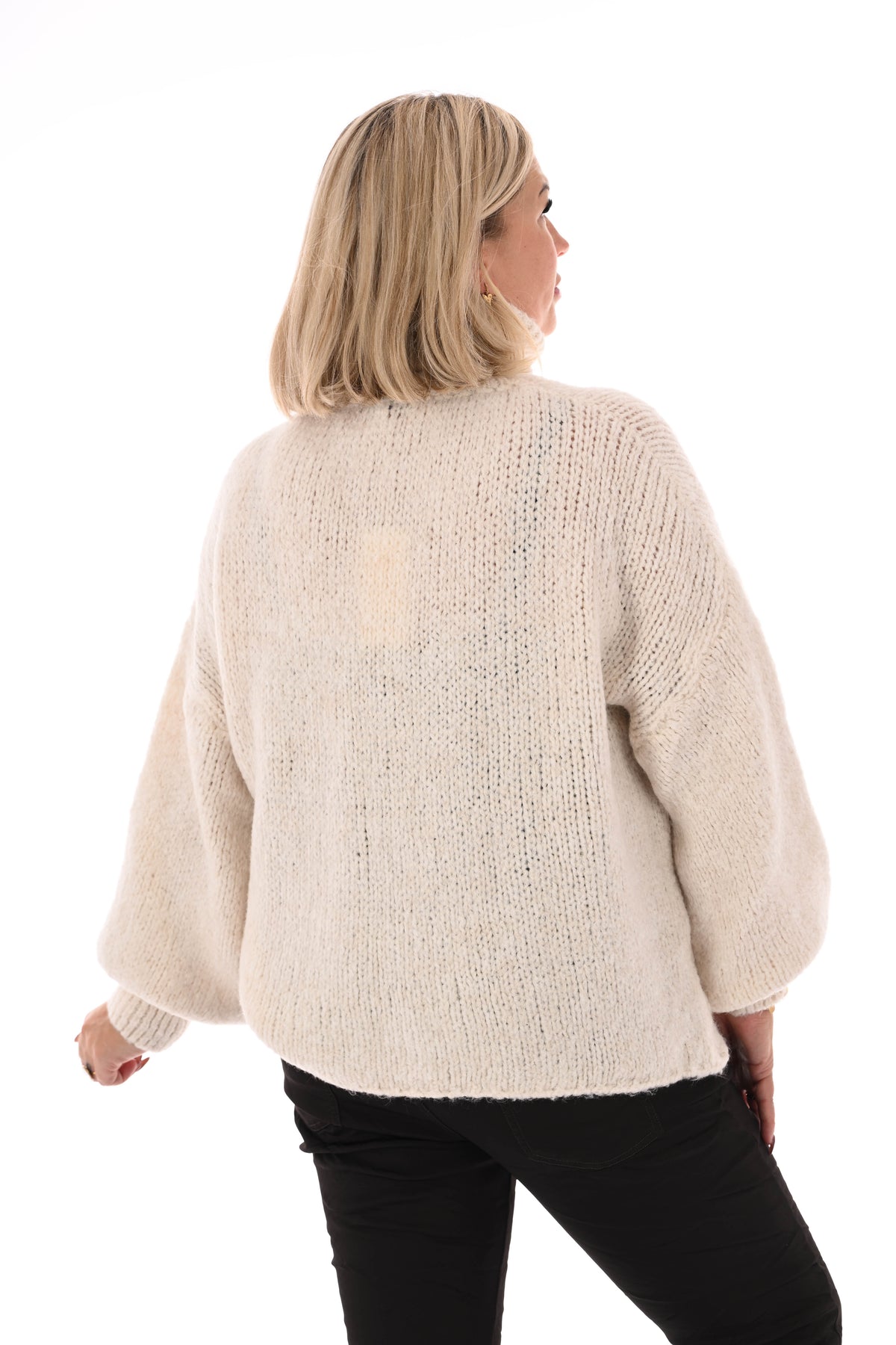 Coltrui grof gebreid roomwit