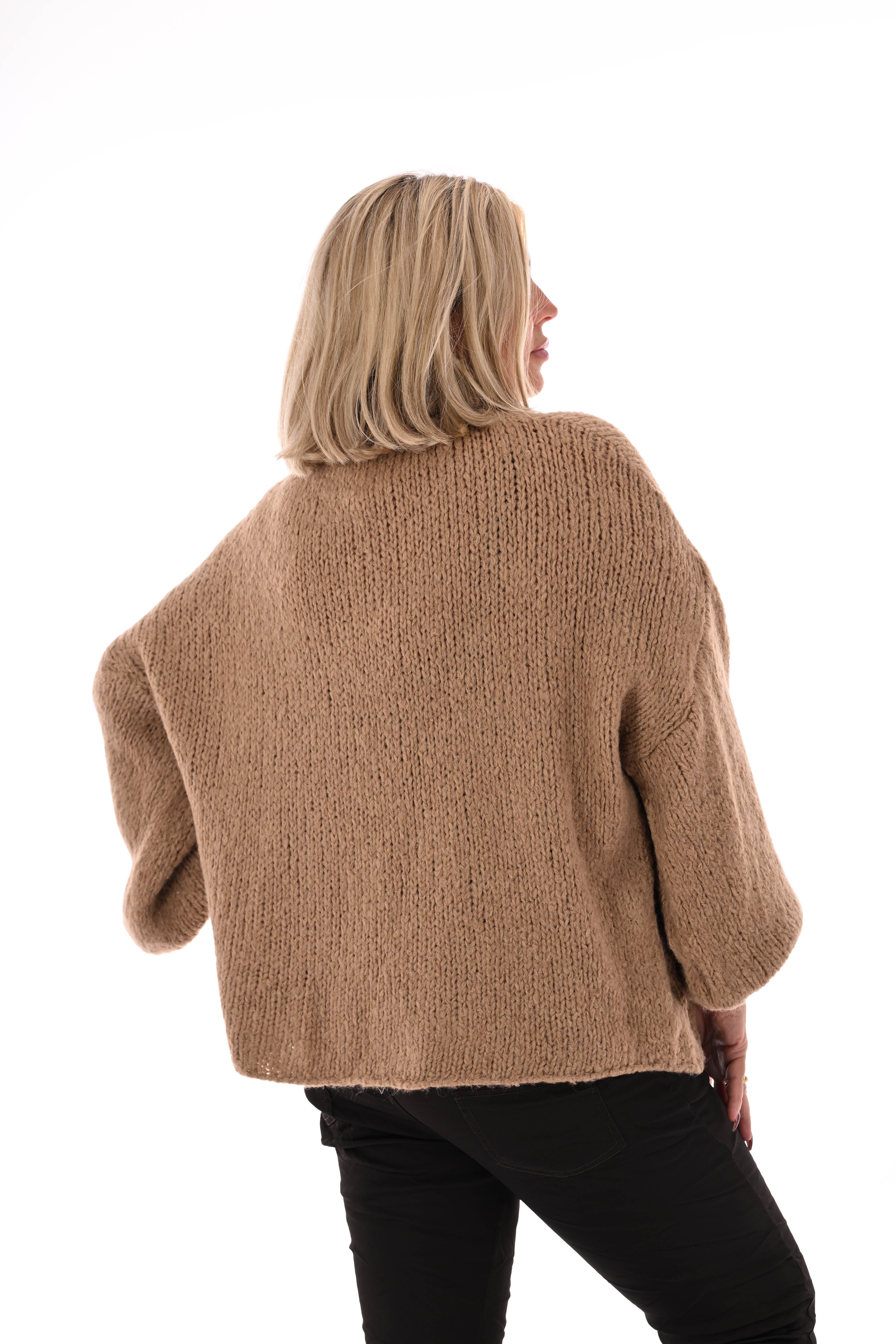 Coltrui grof gebreid camel