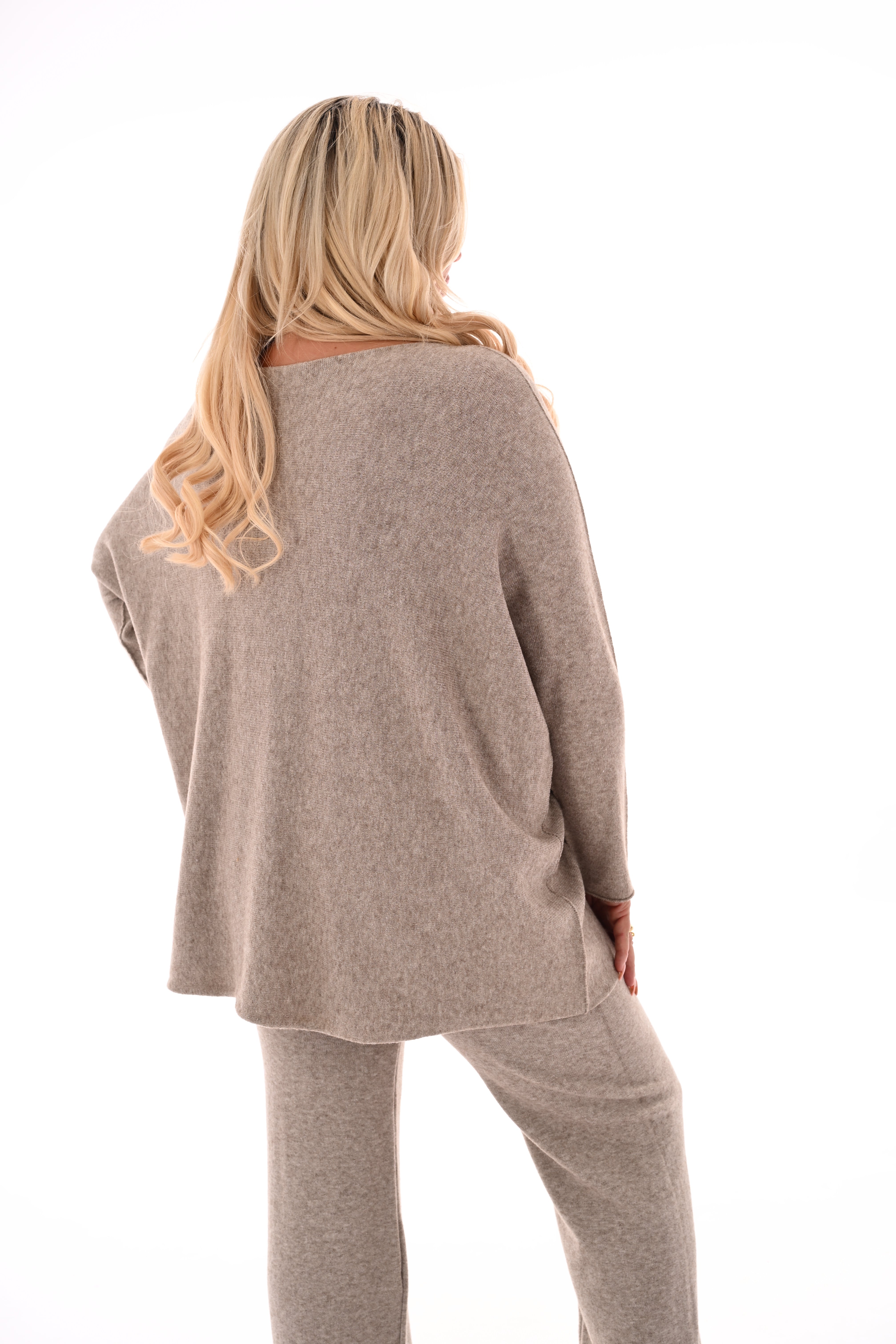 Tweedelig pak uni taupe