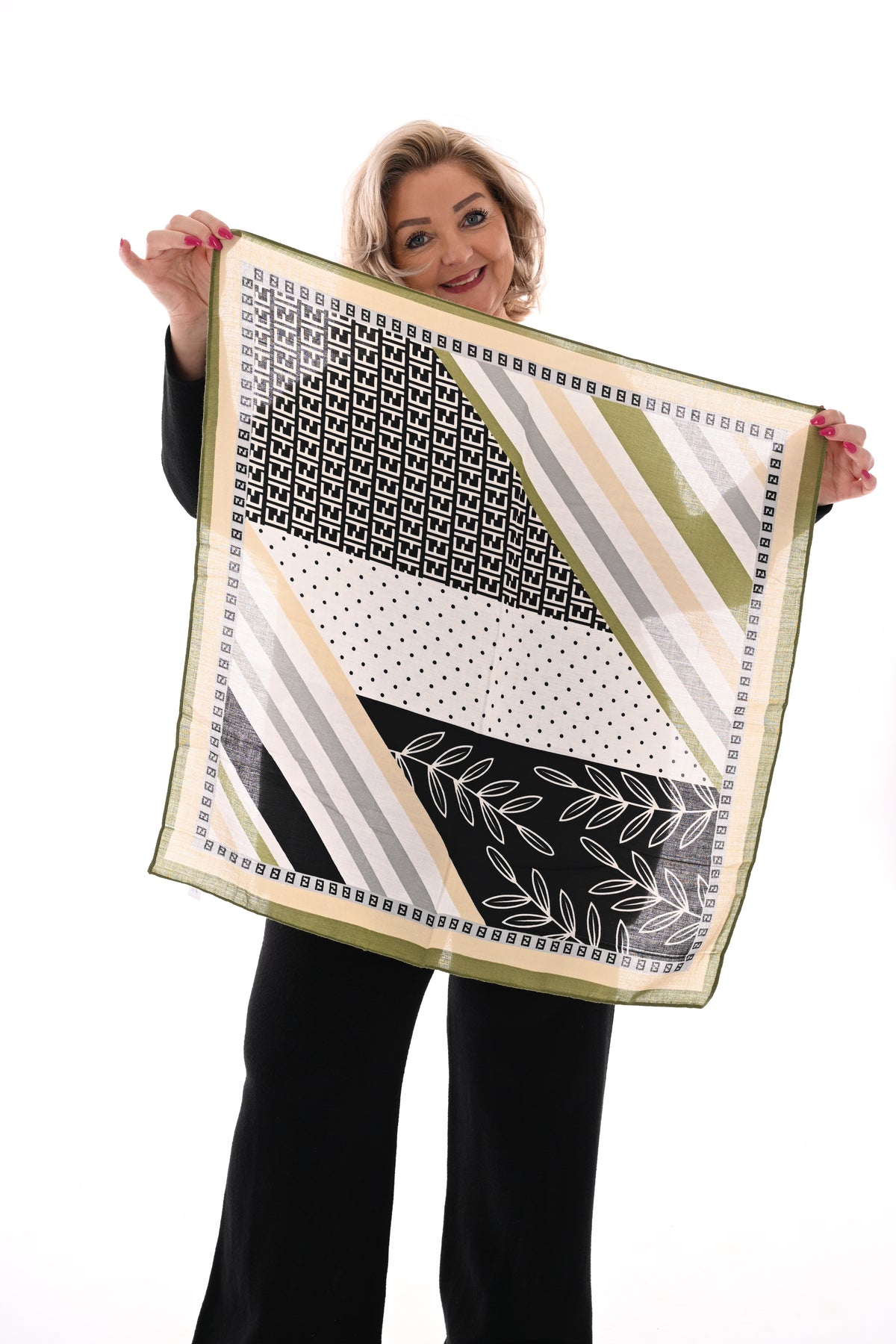 Kort sjaaltje maze groen