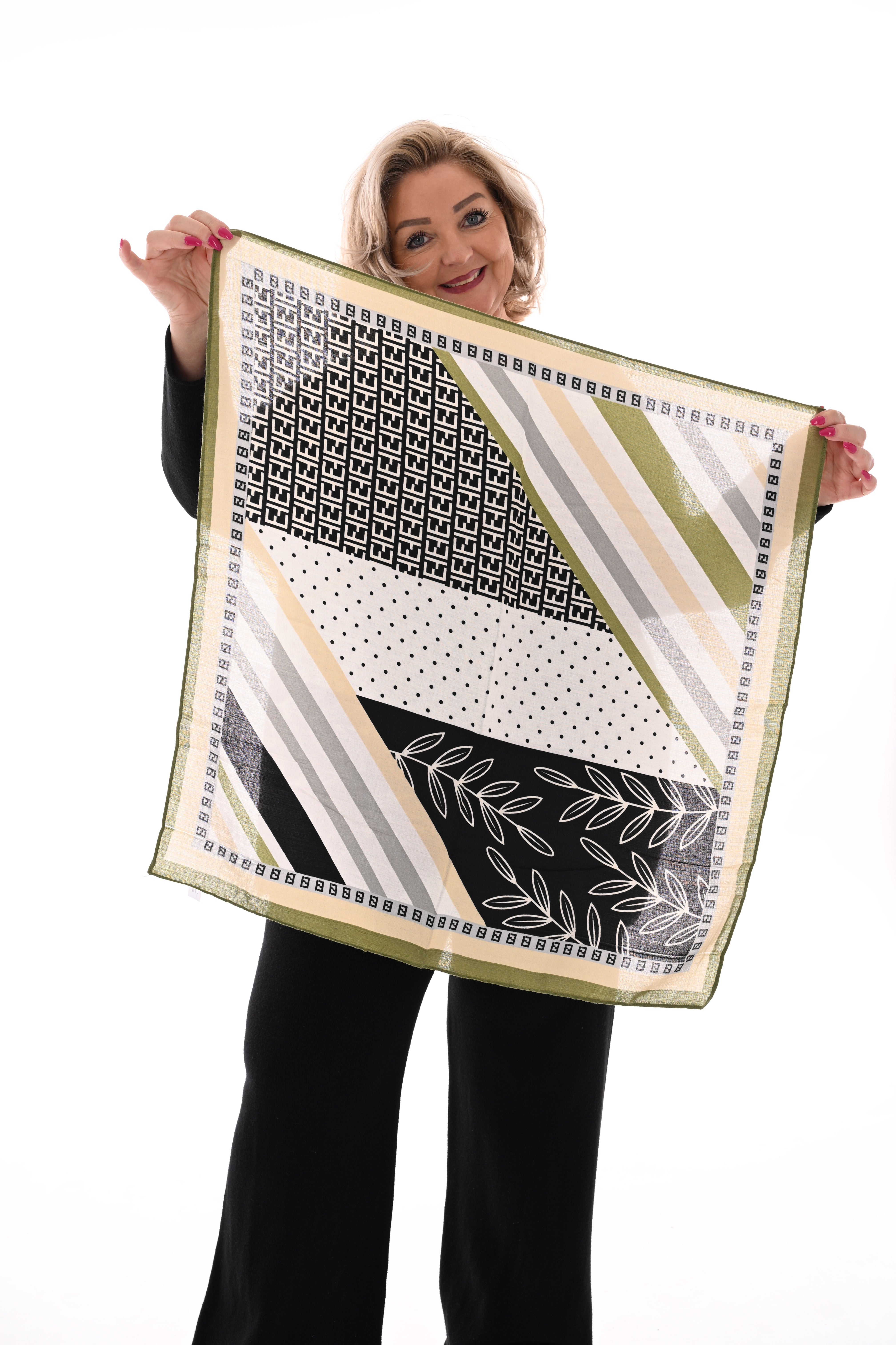 Kort sjaaltje maze groen