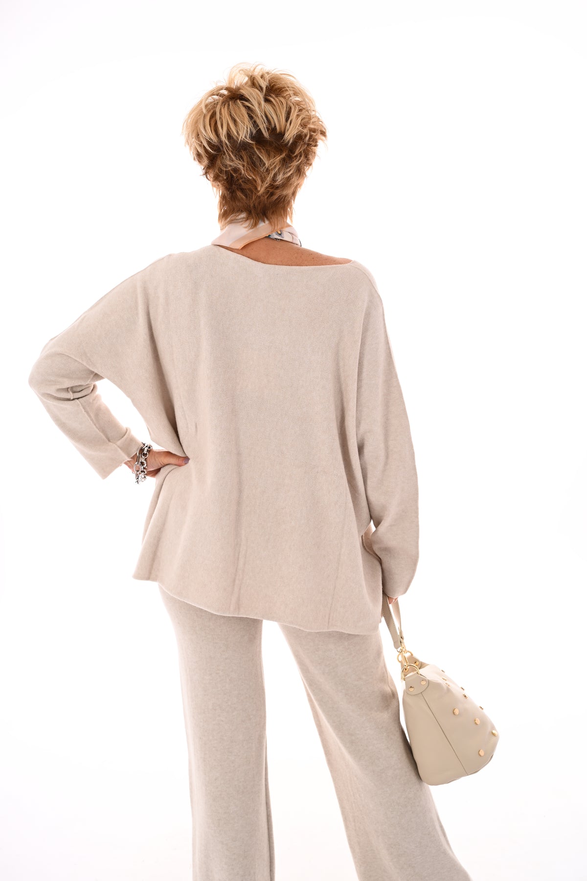 Tweedelig pak uni beige