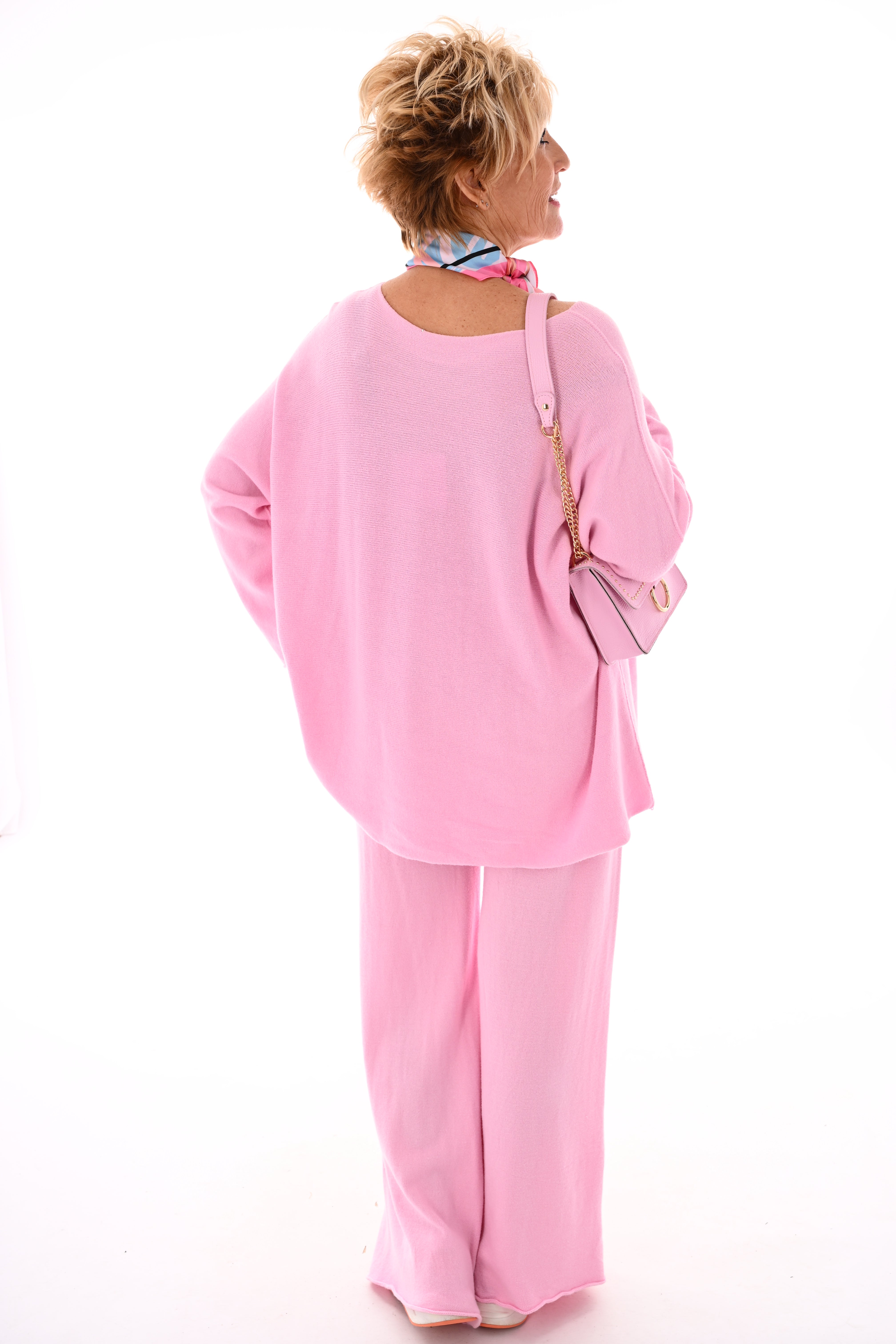 Tweedelig pak uni lichtroze