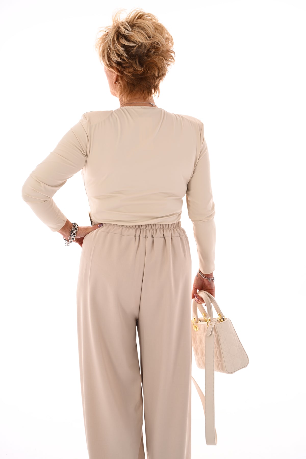 Body v-hals beige