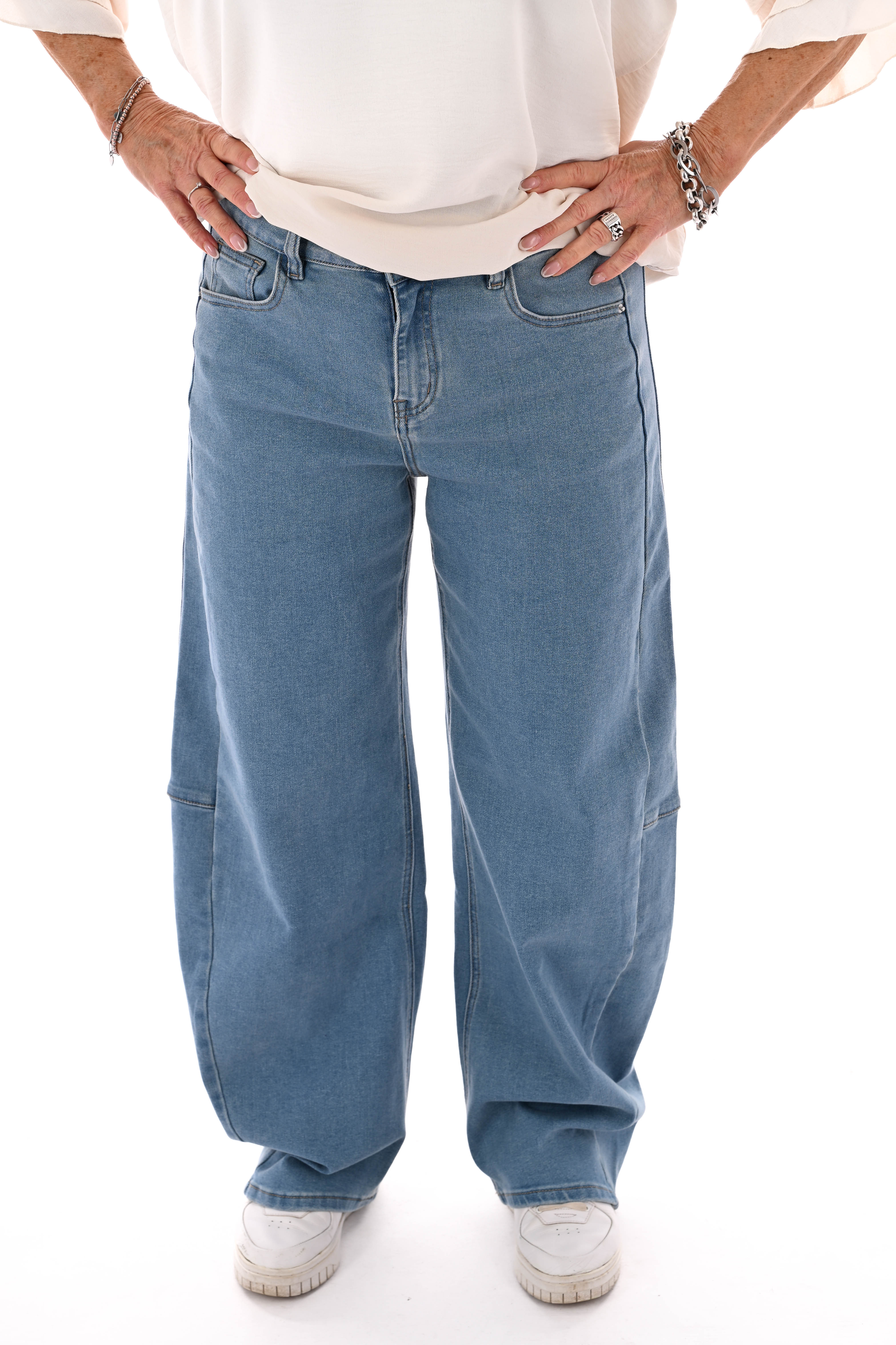 Laulia jeans ballon blauwe wassing