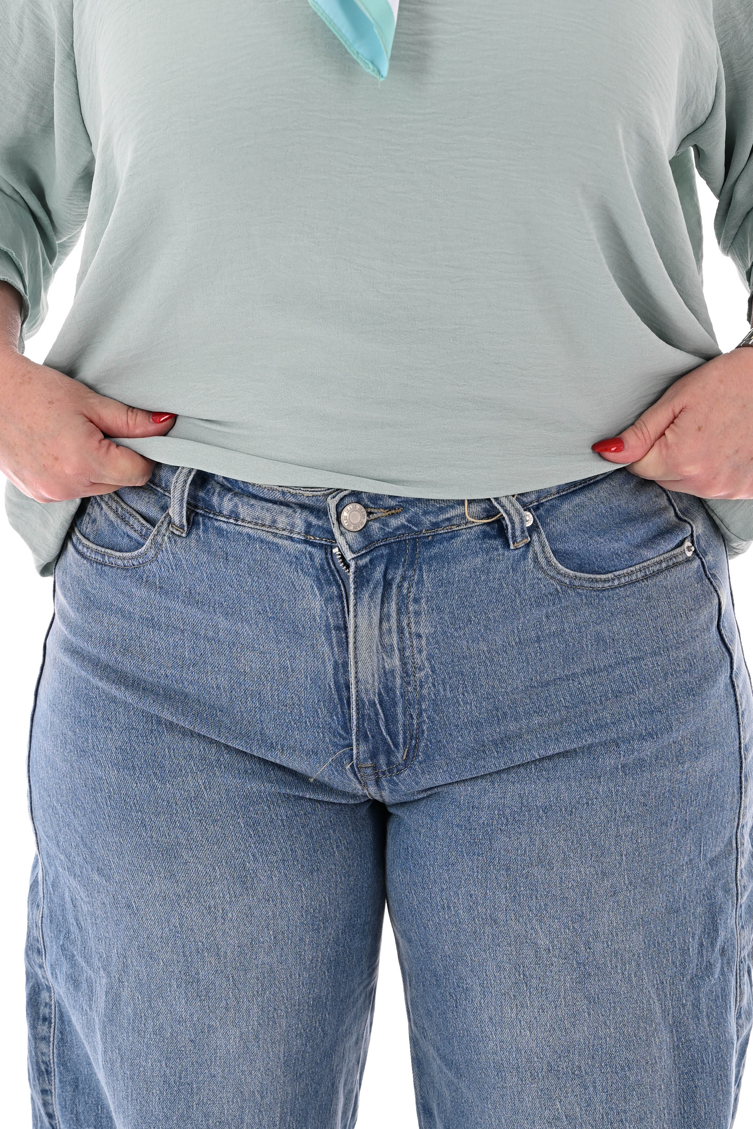 Laulia jeans ballon blauw