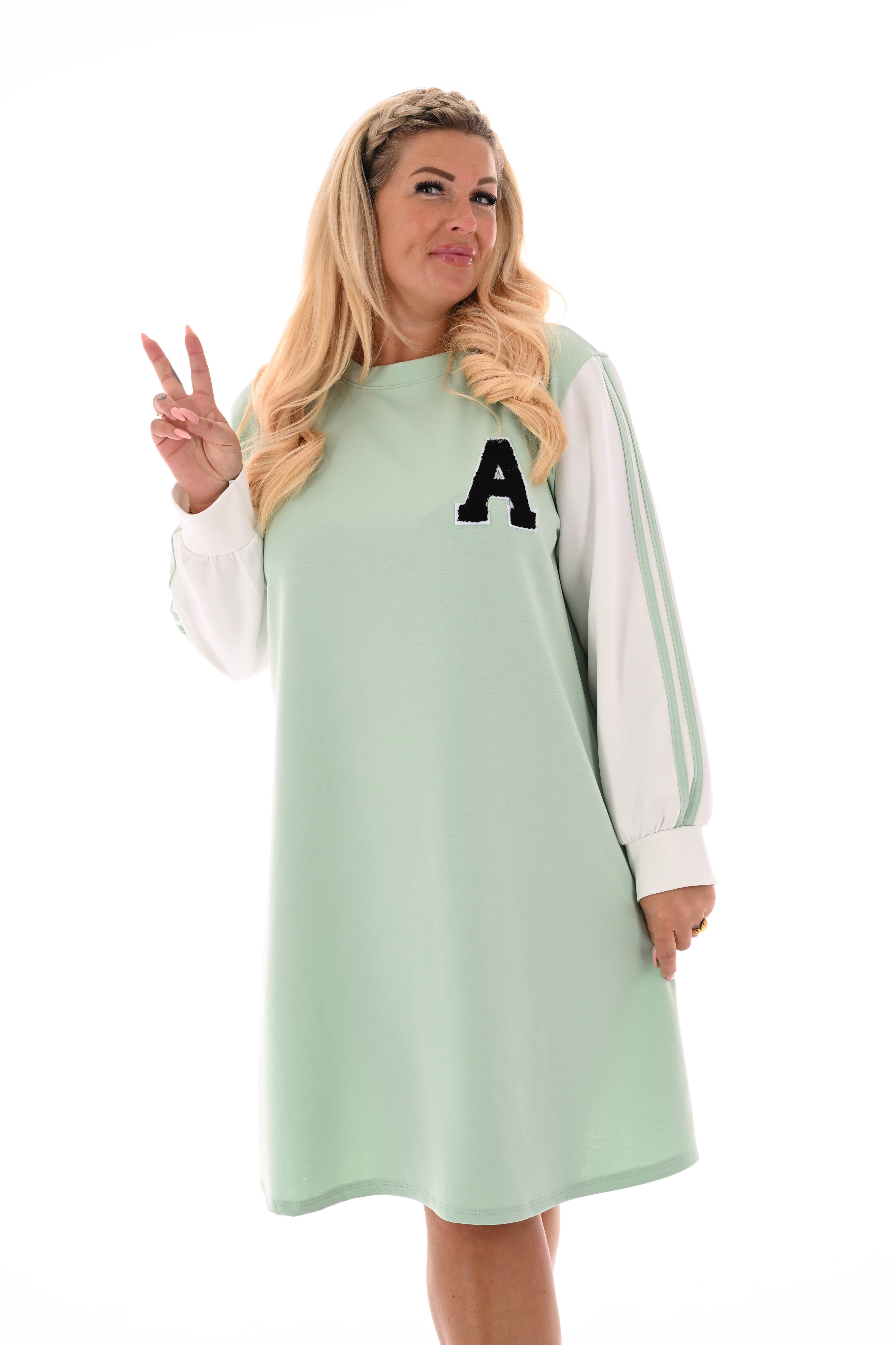 Sweaterdress A lichtgroen