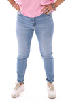 G-smack mom fit jeans strass blauwe wassing