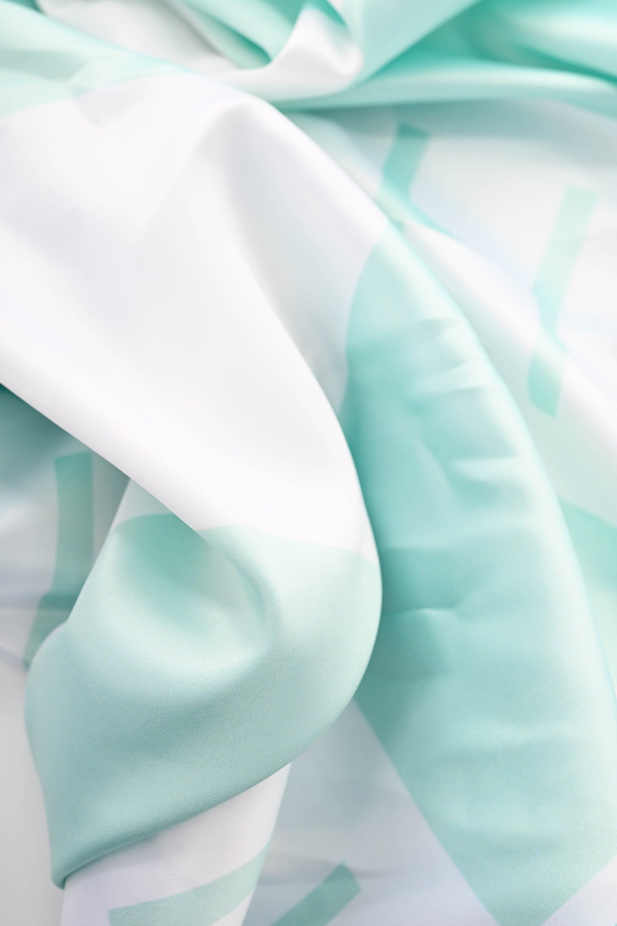 Kort sjaaltje squares turquoise