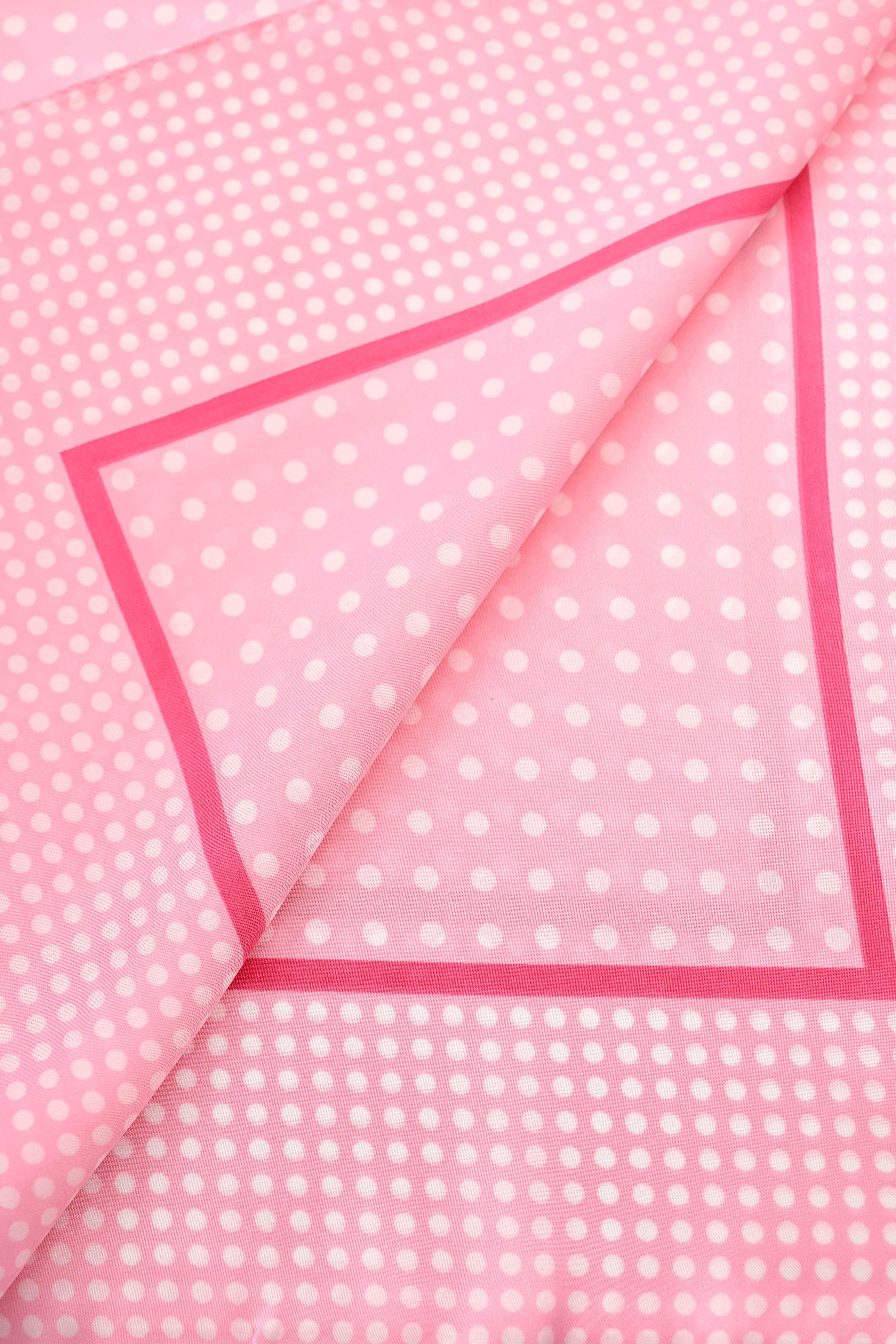 Kort sjaaltje polka dots mix roze