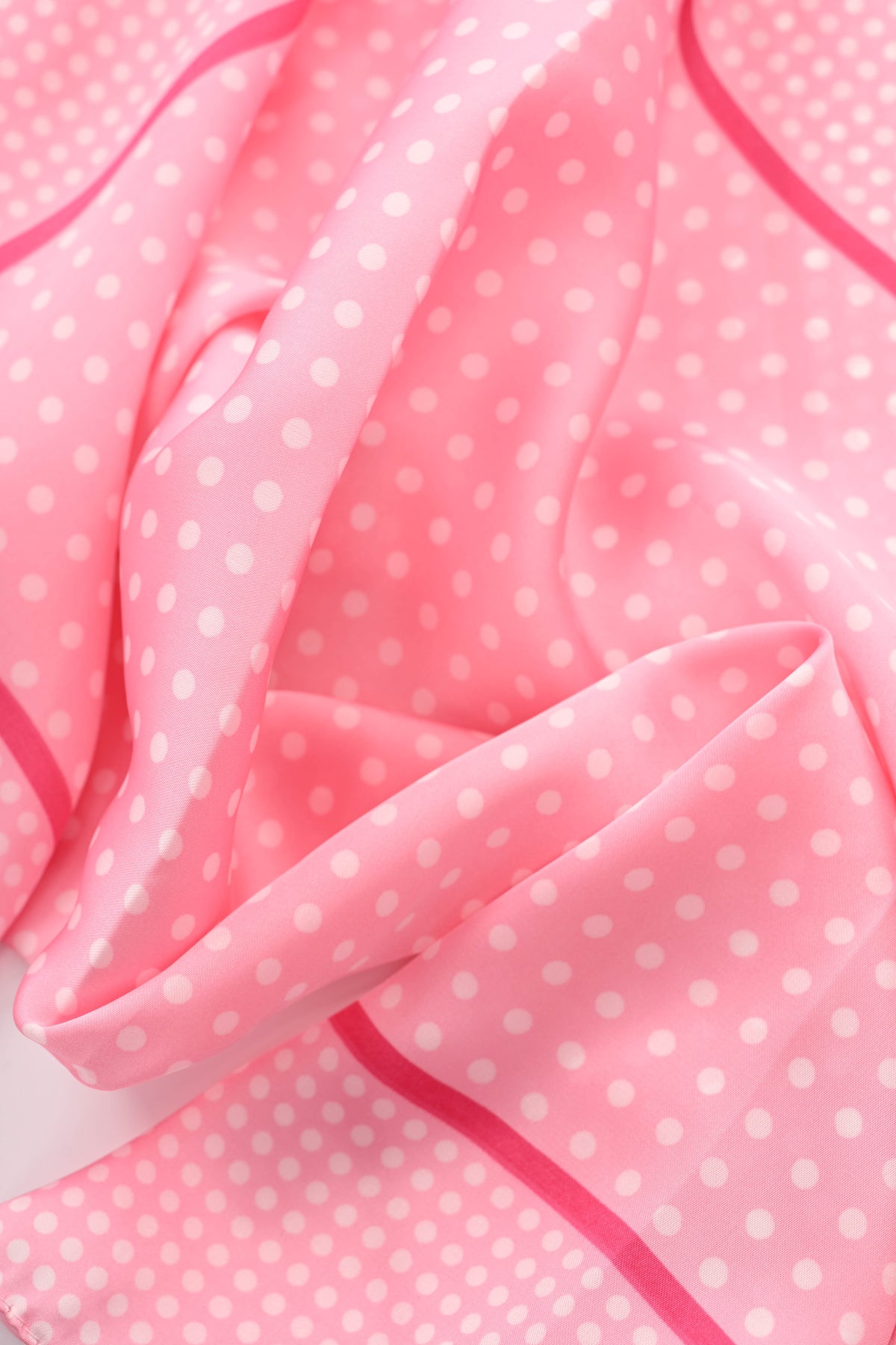 Kort sjaaltje polka dots mix roze