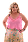 Hemdjes kant roze