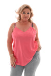 Hemdje silky uni roze