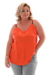 Hemdje silky uni oranje