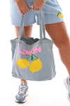 Jeanstas limon lichtblauw
