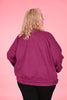 Bomber jas suedine magenta