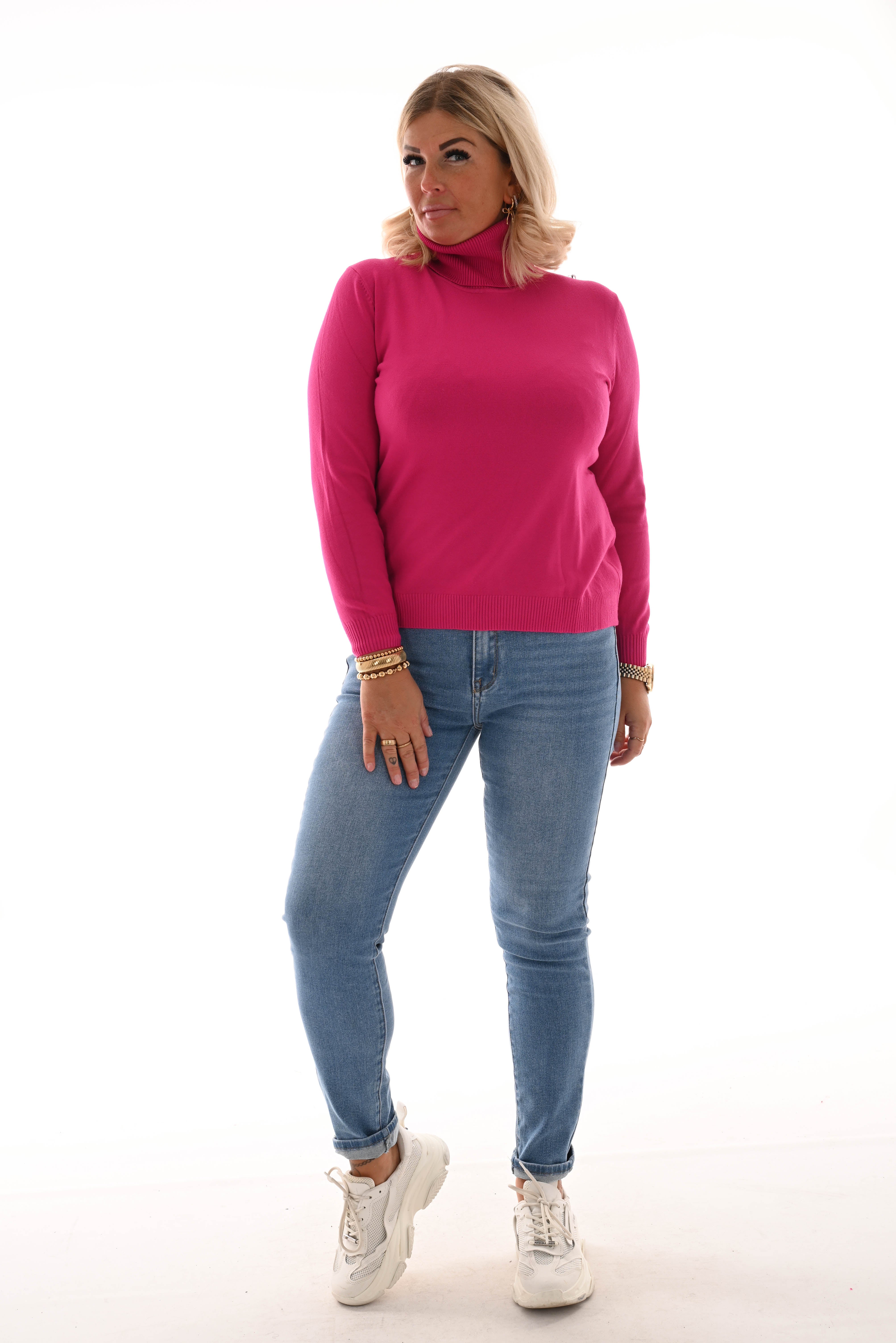 Norfy high waist push-up skinny blauw