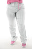 VS Miss Wide leg coated jeans zilver