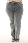 Norfy Wide leg jeans stonewash