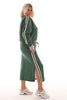 Tweedelig set sweater en rok groen