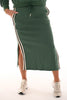 Tweedelig set sweater en rok groen