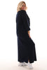 Tweedelig comfy rok set marineblauw