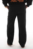 Pantalon broek met elastieke band zwart