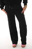 Pantalon broek met elastieke band zwart