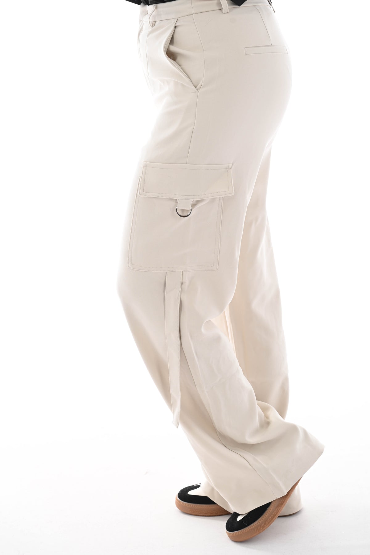 Pantalon broek cargo beige