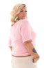 Shirt lurex hals lichtroze