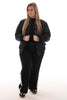 Silky bomber jas zwart