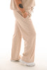 Tweedelig pak korte mouwen ronde hals beige