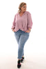 Blouse met kraag overslag violet