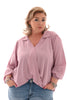 Blouse met kraag overslag violet