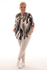 Top multi ophaalmouwen bogen zwart
