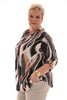 Top multi ophaalmouwen bogen zwart