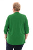 Top v-hals ophaalmouwen uni groen