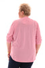 Top v-hals ophaalmouwen uni lichtroze