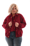 Bomber rib bordeaux