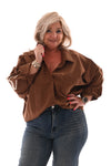 Blouse New York bruin