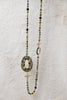 Ketting met ovaal detail groen