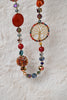 Ketting met cirkel levensboom multi colour