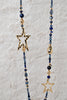 Ketting met gouden ster blauw