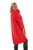 Tuniek met ritskraag rood