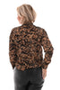 Blouse broche camel