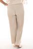 Wijde broek plisse beige