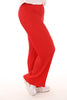 Wijde broek plisse rood